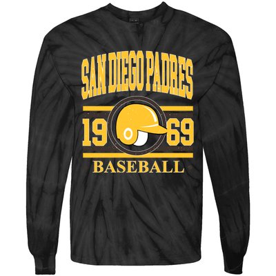 San Diego Padres Baseball Team Supporter Tie-Dye Long Sleeve Shirt