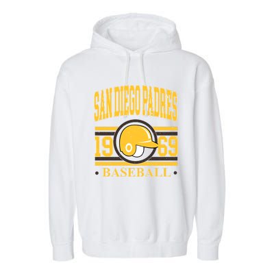 San Diego Padres Baseball Team Supporter Garment-Dyed Fleece Hoodie