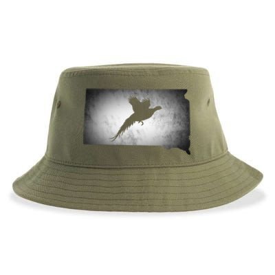 South Dakota Pheasant Hunting Hunter Gift Sustainable Bucket Hat