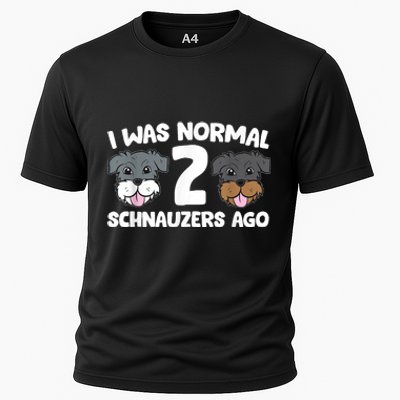 Schnauzer Dog Pet I Was Normal 2 Schnauzers Ago Cooling Performance Crew T-Shirt