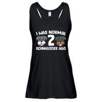 Schnauzer Dog Pet I Was Normal 2 Schnauzers Ago Ladies Essential Flowy Tank