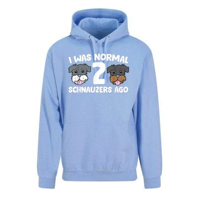 Schnauzer Dog Pet I Was Normal 2 Schnauzers Ago Unisex Surf Hoodie