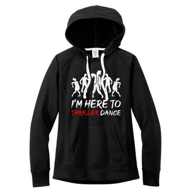 Spooky Dance Party Halloween Thriller Moves Women's Fleece Hoodie