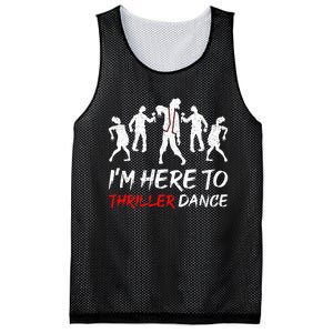 Spooky Dance Party Halloween Thriller Moves Mesh Reversible Basketball Jersey Tank