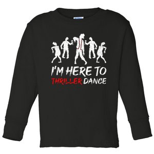 Spooky Dance Party Halloween Thriller Moves Toddler Long Sleeve Shirt