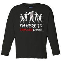 Spooky Dance Party Halloween Thriller Moves Toddler Long Sleeve Shirt