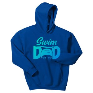 Swim Dad Proud Swimming Dad Of A Swimmer Dad Swim Father Gift Kids Hoodie