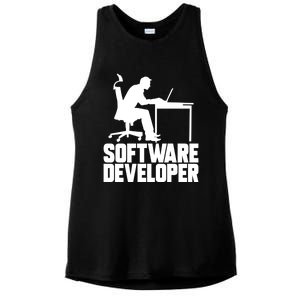 Software Developer Programmer Computer Engineer Coder Gift Ladies PosiCharge Tri-Blend Wicking Tank