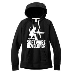 Software Developer Programmer Computer Engineer Coder Gift Women's Fleece Hoodie