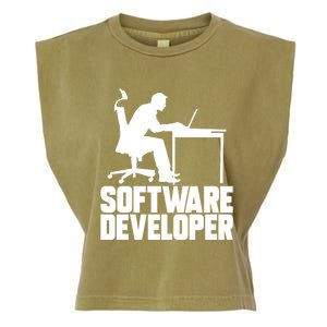 Software Developer Programmer Computer Engineer Coder Gift Garment-Dyed Women's Muscle Tee