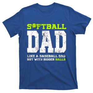 Softball Dad Pitcher Funny Distressed Cute Gift T-Shirt