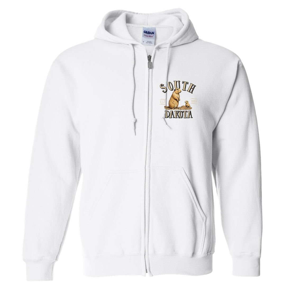 South Dakota Prairie Dogs Full Zip Hoodie