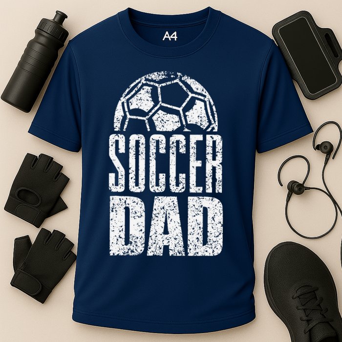 Soccer Dad Player Daddy Father Day Cooling Performance Crew T-Shirt