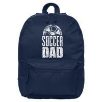 Soccer Dad Player Daddy Father Day 16 in Basic Backpack