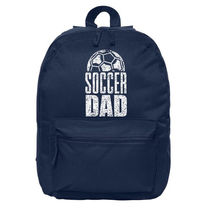 Soccer Dad Player Daddy Father Day 16 in Basic Backpack