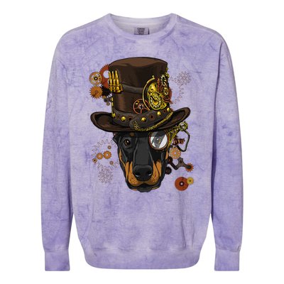 Steampunk Doberman Pinscher Medieval Victorian Colorblast Crewneck Sweatshirt