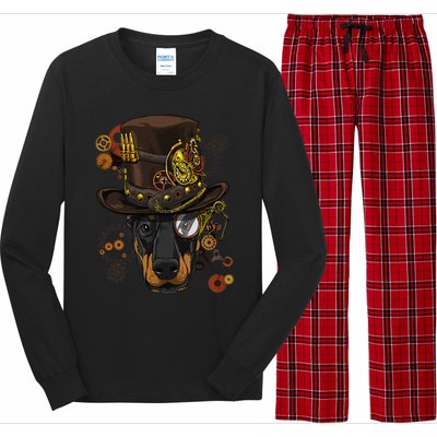 Steampunk Doberman Pinscher Medieval Victorian Long Sleeve Pajama Set