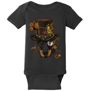 Steampunk Doberman Pinscher Medieval Victorian Baby Bodysuit