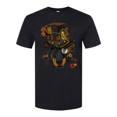 Steampunk Doberman Pinscher Medieval Victorian Softstyle® CVC T-Shirt