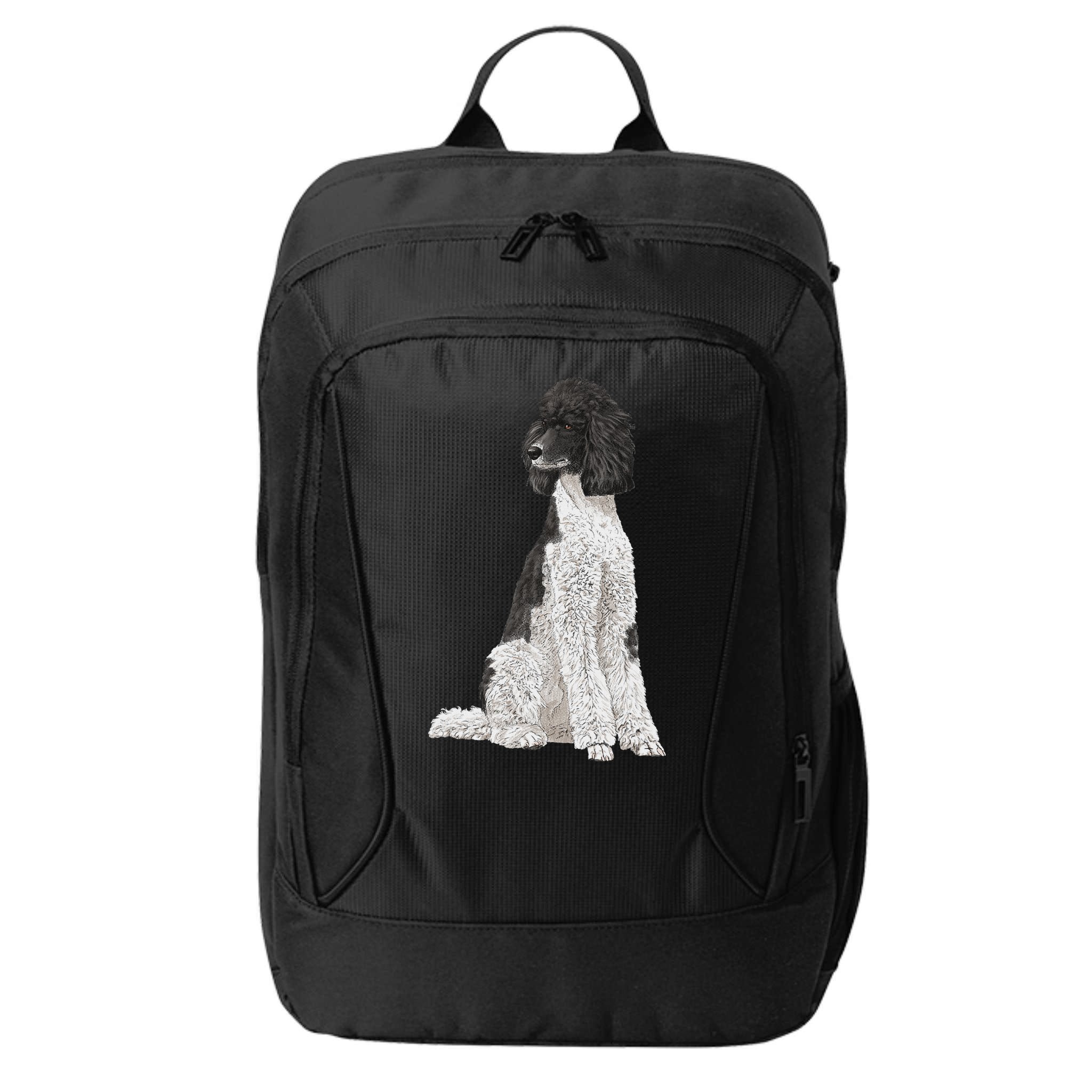 Sitting Dog Poodle City Backpack