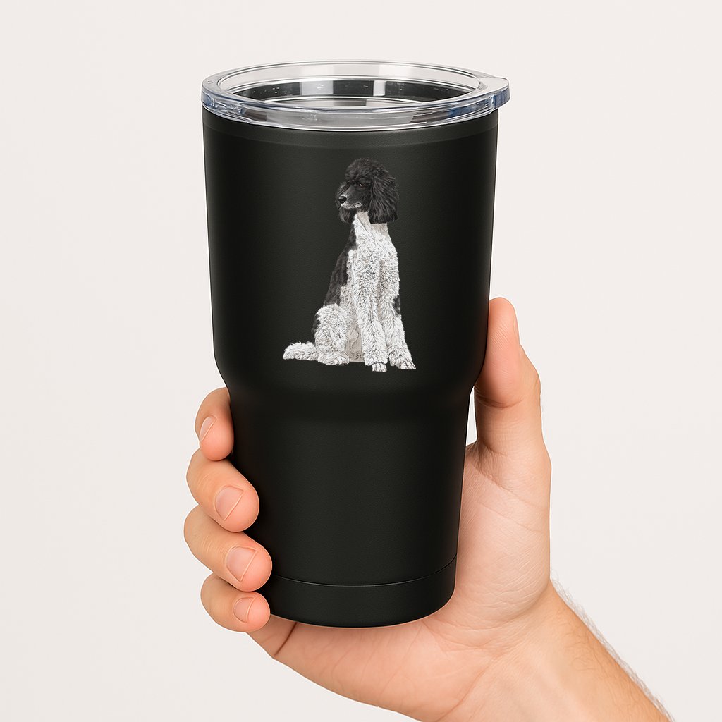 Sitting Dog Poodle Tumbler