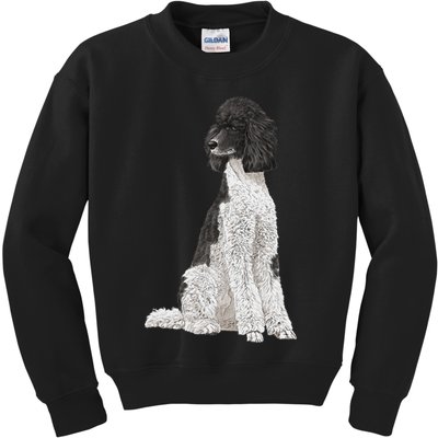Sitting Dog Poodle Kids Sweatshirt