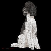 Sitting Dog Poodle Short Acrylic Beanie