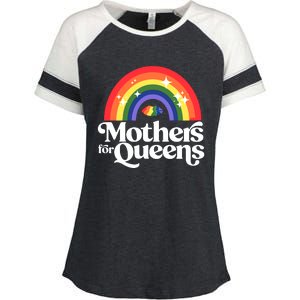 Support Drag Queens And Lgbtq Enza Ladies Jersey Colorblock Tee