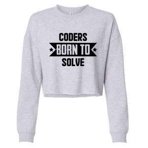 Software Developers Quote Gift Cropped Pullover Crew