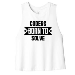 Software Developers Quote Gift Women's Racerback Cropped Tank