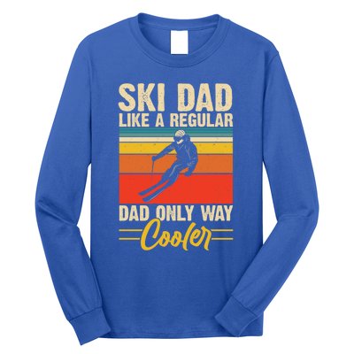 Ski Dad Retro Like A Regular Dad But Cooler Skiing Skier Gift Long Sleeve Shirt