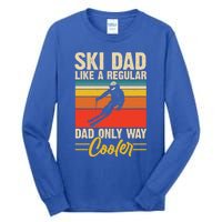 Ski Dad Retro Like A Regular Dad But Cooler Skiing Skier Gift Tall Long Sleeve T-Shirt