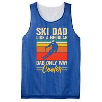 Ski Dad Retro Like A Regular Dad But Cooler Skiing Skier Gift Mesh Reversible Basketball Jersey Tank