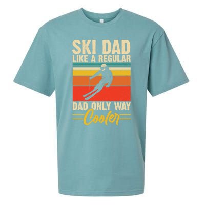 Ski Dad Retro Like A Regular Dad But Cooler Skiing Skier Gift Sueded Cloud Jersey T-Shirt