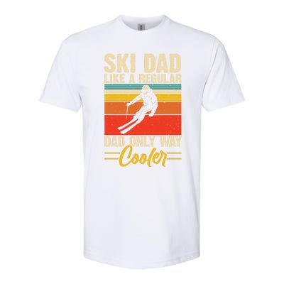 Ski Dad Retro Like A Regular Dad But Cooler Skiing Skier Gift Softstyle CVC T-Shirt