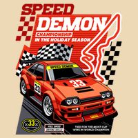 Speed Demon Racing Champion Drawstring Bag