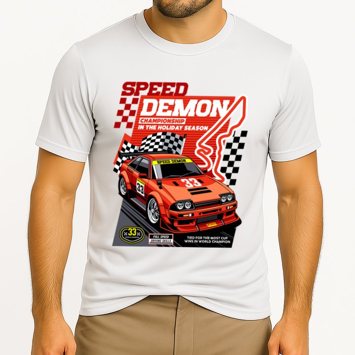 Speed Demon Racing Champion Cooling Performance Crew T-Shirt