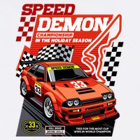 Speed Demon Racing Champion Cooling Performance Crew T-Shirt