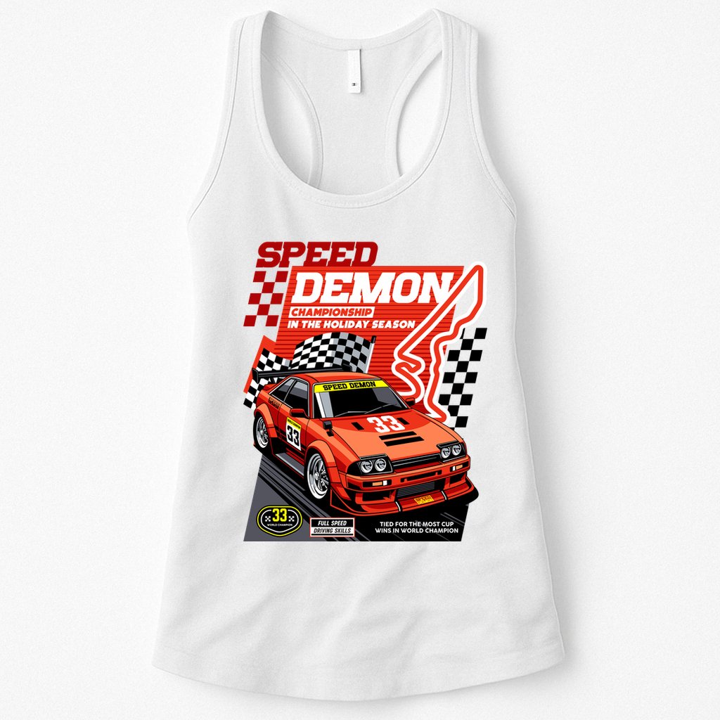 Speed Demon Racing Champion Womens Tank Top