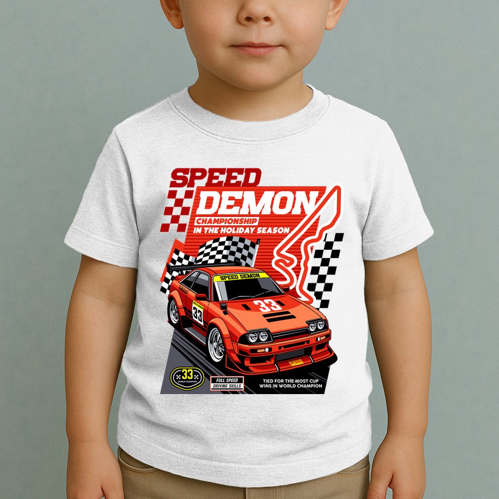 Speed Demon Racing Champion Toddler T-Shirt