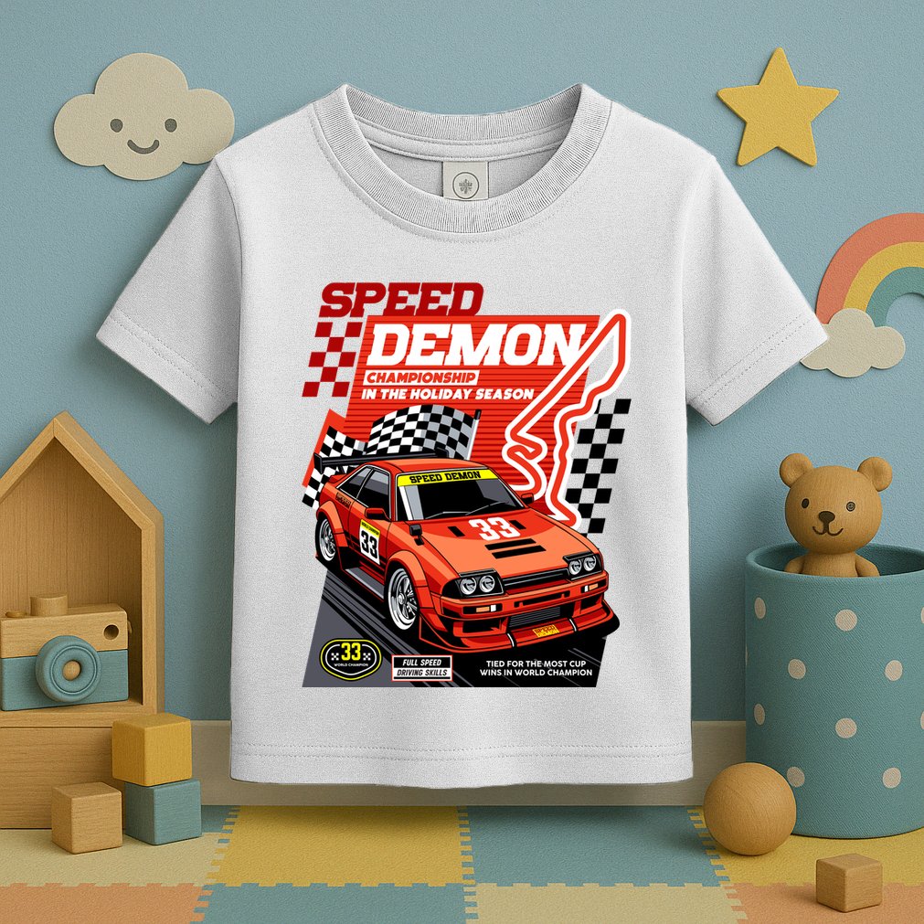 Speed Demon Racing Champion Toddler T-Shirt