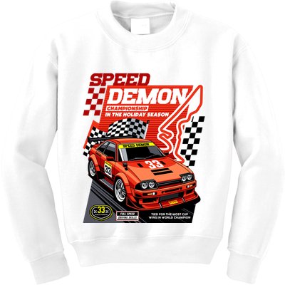 Speed Demon Racing Champion Kids Sweatshirt