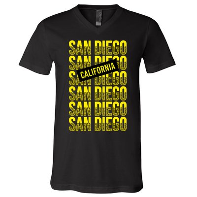 San Diego Repeat V-Neck T-Shirt