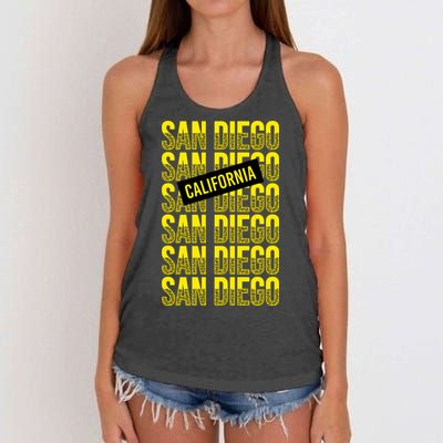San Diego Repeat Women's Knotted Racerback Tank