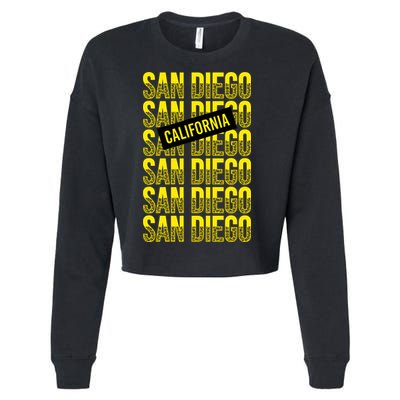 San Diego Repeat Cropped Pullover Crew