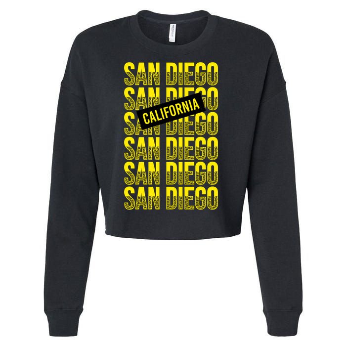 San Diego Repeat Cropped Pullover Crew