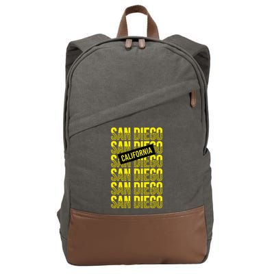 San Diego Repeat Cotton Canvas Backpack