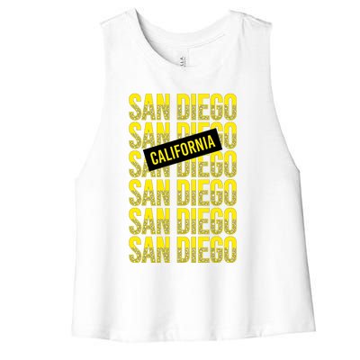 San Diego Repeat Women's Racerback Cropped Tank