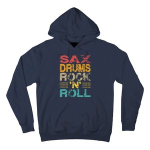 Sax Drums Rock N Roll Hoodie