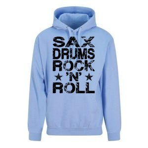 Sax Drums Rock N Roll Unisex Surf Hoodie